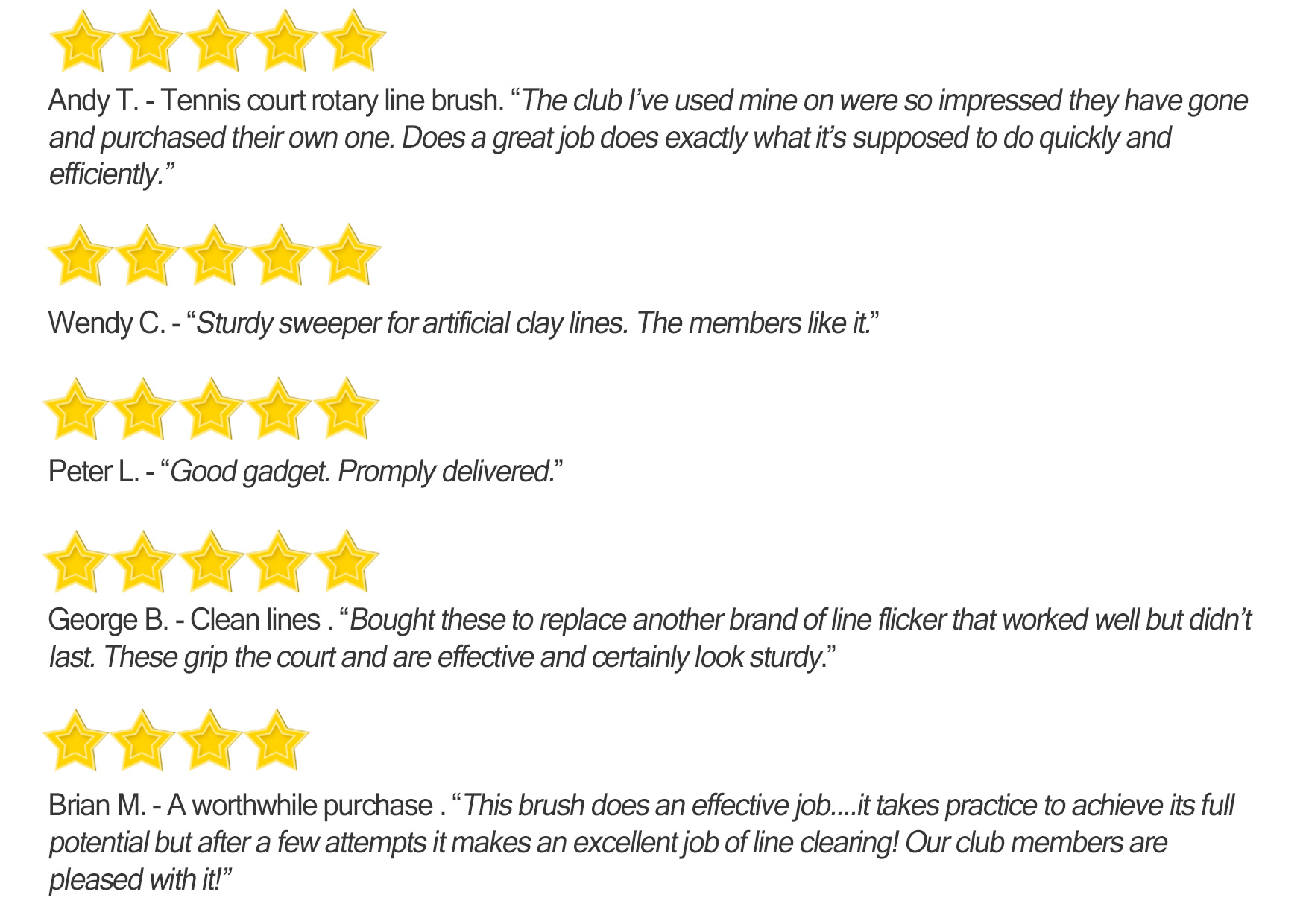 5-Star-Review-Line-Sweeper Match Liner tennis line sweeper reviews